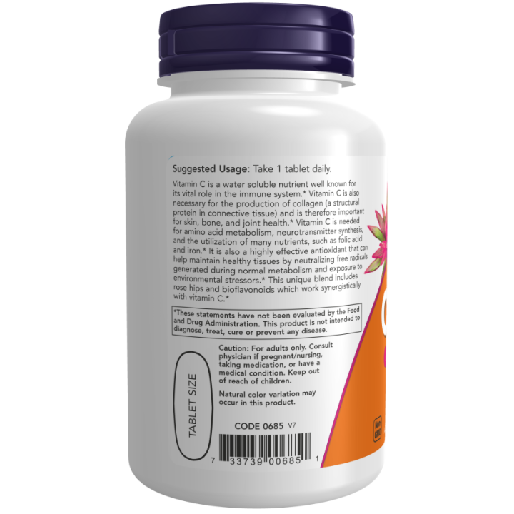 NOW Foods Vitamin C-1000 Rose Hips 100 tablets
