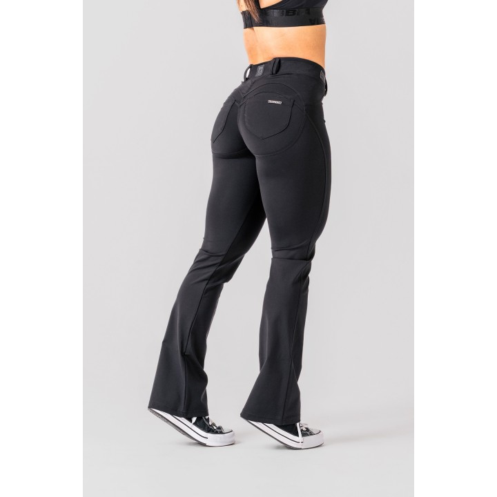 NEBBIA Bubble Butt Flared Pants 2.0 Power Lift pantaloni sportivi