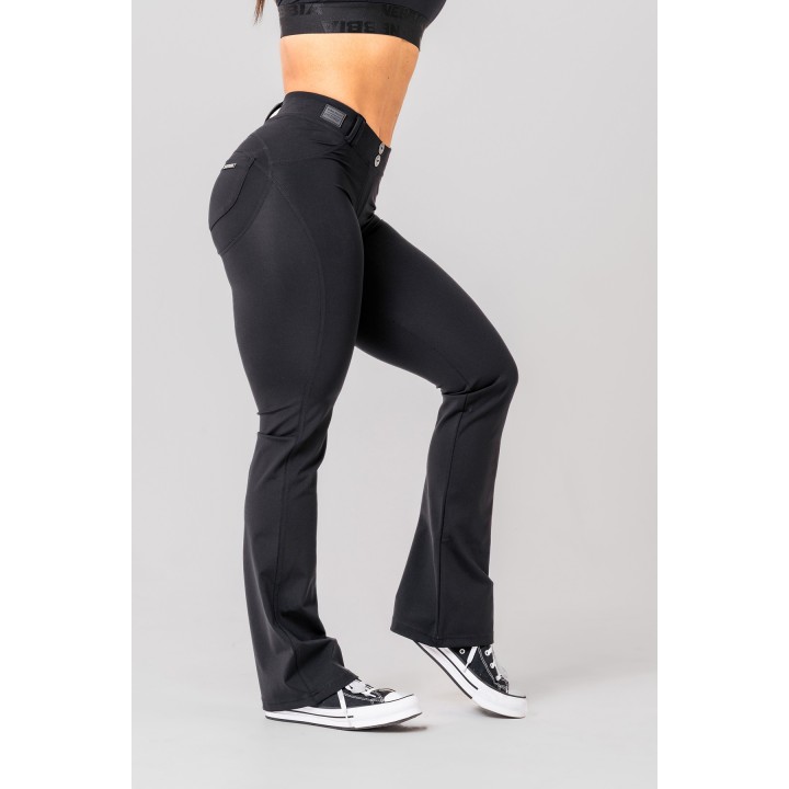 NEBBIA Bubble Butt Flared Pants 2.0 Power Lift pantaloni sportivi