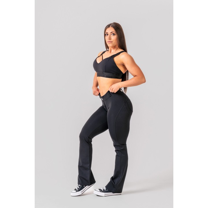 NEBBIA Bubble Butt Flared Pants 2.0 Power Lift pantaloni sportivi