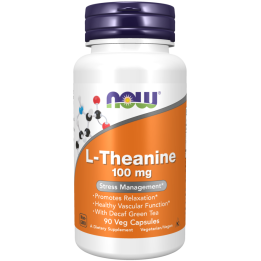 L-Theanine 100 mg 90 Capsule NOW Foods: Rilassamento