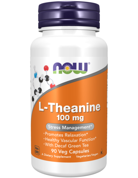 L-Theanine with Decaf Green Tea 100 mg 90 vcaps