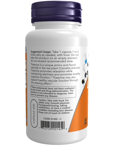 L-Theanine with Decaf Green Tea 100 mg 90 vcaps