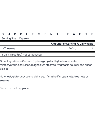 Theanine 200 mg 60 vcaps