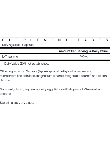 Theanine 200 mg 60 vcaps