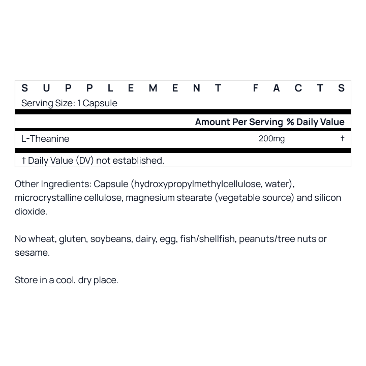 Jarrow Formulas Theanine 200 - Integratore L-Teanina puro