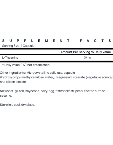 Theanine 100 mg 60 vcaps
