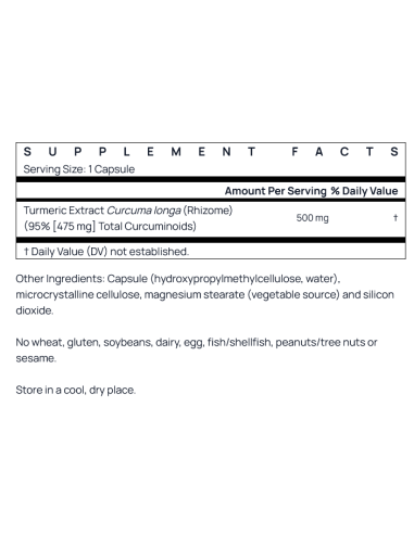 Curcumin 95 500 mg 120 vcaps