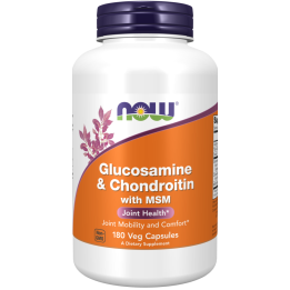 Glucosamine & Chondroitin with MSM 180 Caps Now Foods