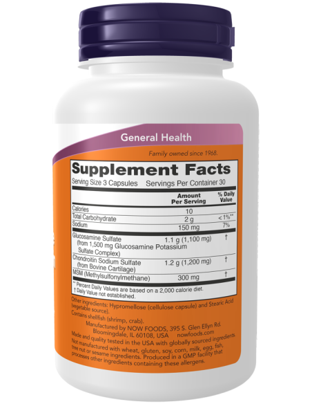 Glucosamine & Chondroitin with MSM 180 caps