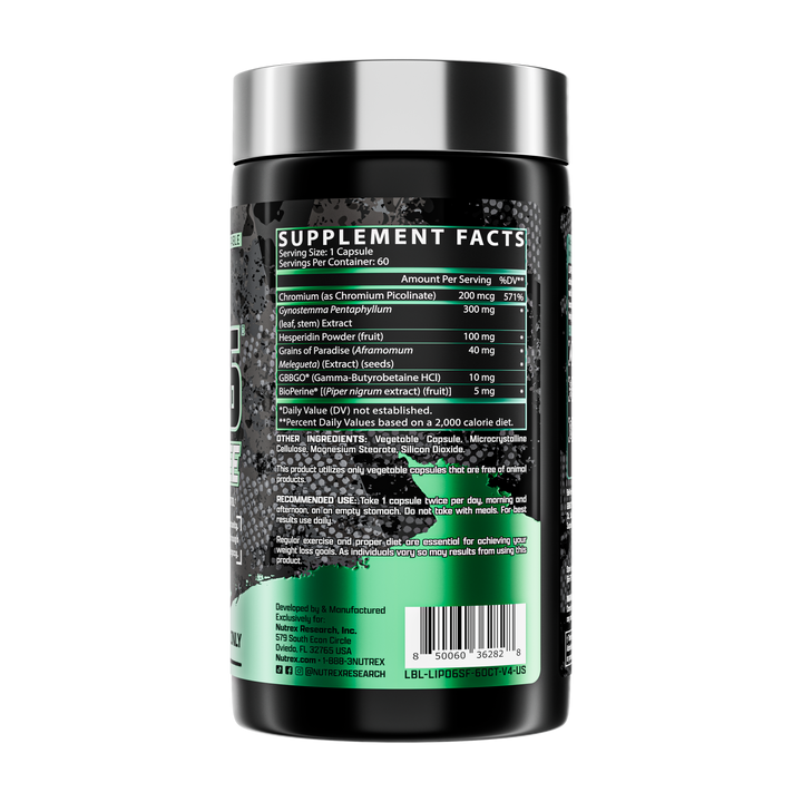 Lipo-6 Stim-Free 60 Caps Nutrex: Stimulant-Free Burner