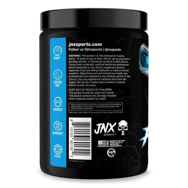 The Curse Stim-Free Pump 572 g JNX: Senza Stimolanti