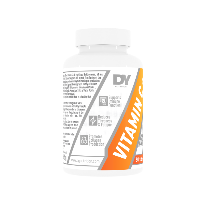 Vitamin C Plus 60 Tablets DY Nutrition: vitamin C tabs