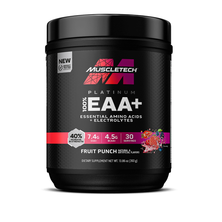 Platinum 100% EAA+ 400 g MuscleTech: aminoacidi in polvere
