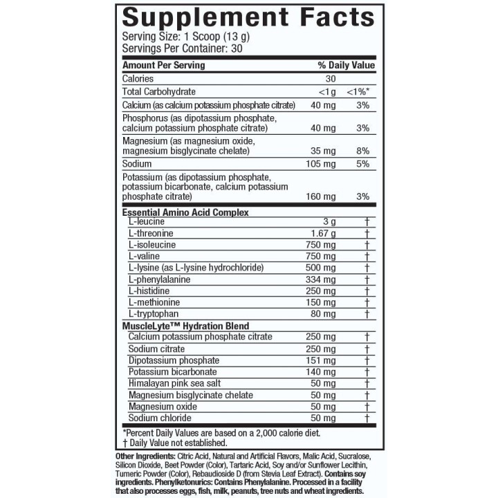 Platinum 100% EAA+ 400 g MuscleTech: aminoacidi in polvere