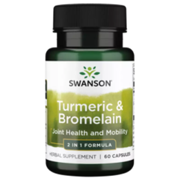 Turmeric & Bromelain 60 Caps Swanson: Joint Support