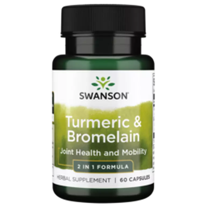 Turmeric & Bromelain 60 Caps Swanson: Joint Support