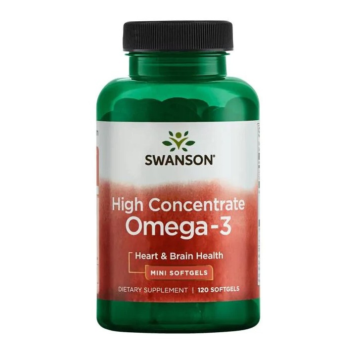 Swanson High Concentrate Omega-3 120 softgels