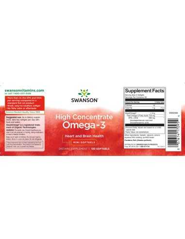 High Concentrate Omega-3 120 softgels