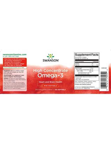 High Concentrate Omega-3 120 softgels