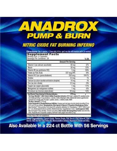 Anadrox Pump & Burn 224 Caps