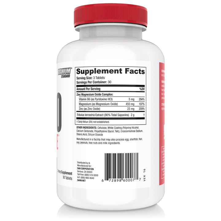 Testo Hardcore 90 Tablets SAN Nutrition: Test Support