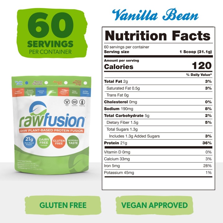 RawFusion 931 g SAN Nutrition: Proteine Vegane in Polvere