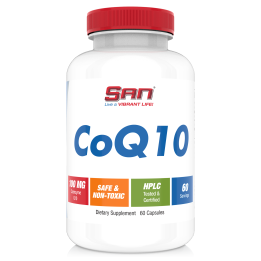 CoQ10 100 mg 60 caps SAN Nutrition: coenzima Q10 puro