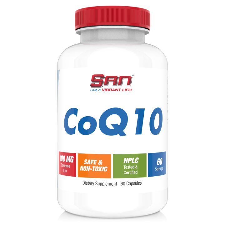 CoQ10 100 mg 60 Caps SAN Nutrition: pure coenzyme Q10