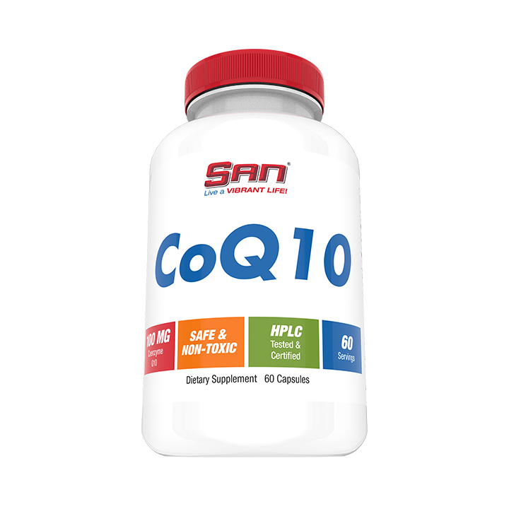 CoQ10 100 mg 60 Caps SAN Nutrition: pure coenzyme Q10