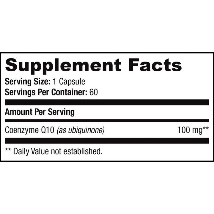 CoQ10 100 mg 60 Caps SAN Nutrition: pure coenzyme Q10