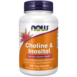 Choline e Inositol 100 vcaps Now Foods: capsule vegetali
