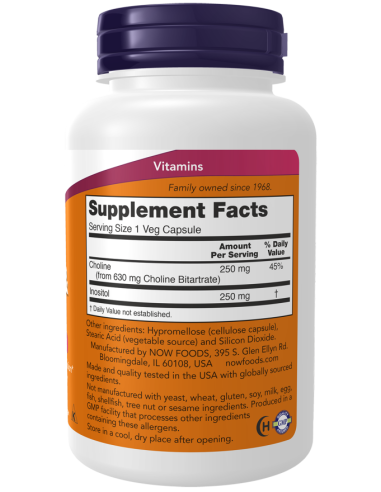 Choline and Inositol 100 vcaps