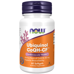 Ubiquinol CoQH-CF 60 Softgels NOW Foods: Active CoQ10