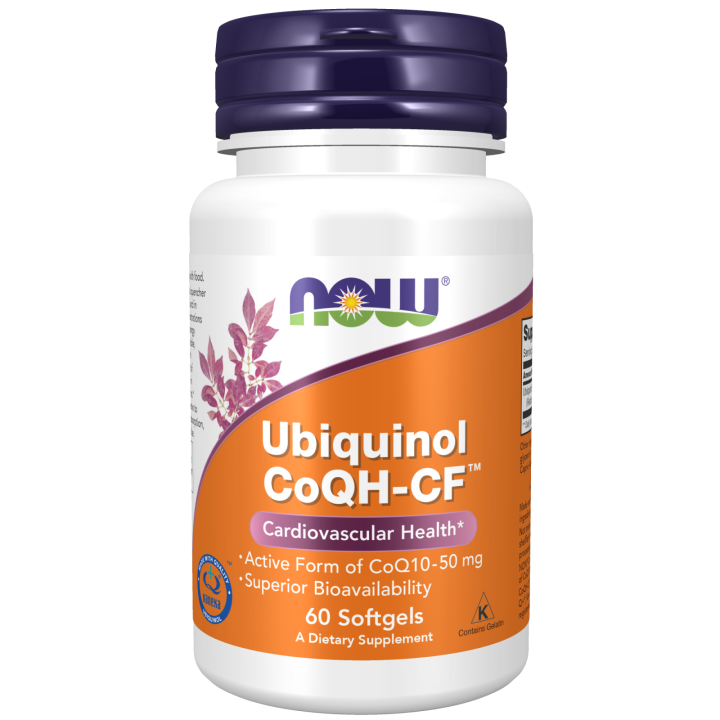 Ubiquinolo CoQH-CF 60 Softgel NOW Foods: CoQ10 Attivo