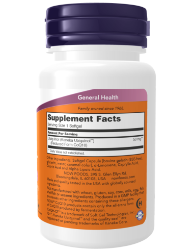 Ubiquinol CoQH-CF 60 softgels