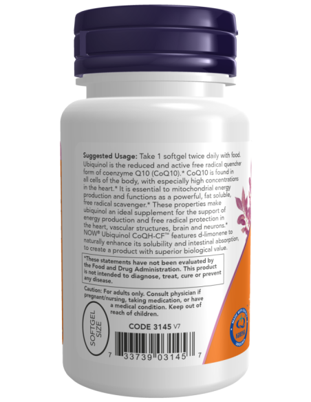 Ubiquinol CoQH-CF 60 softgels