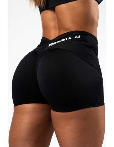 V-shaping Belt Shorts STRONG BEAUTY Black
