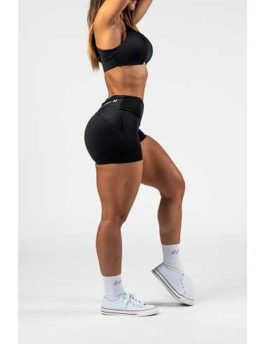 V-shaping Belt Shorts STRONG BEAUTY Black