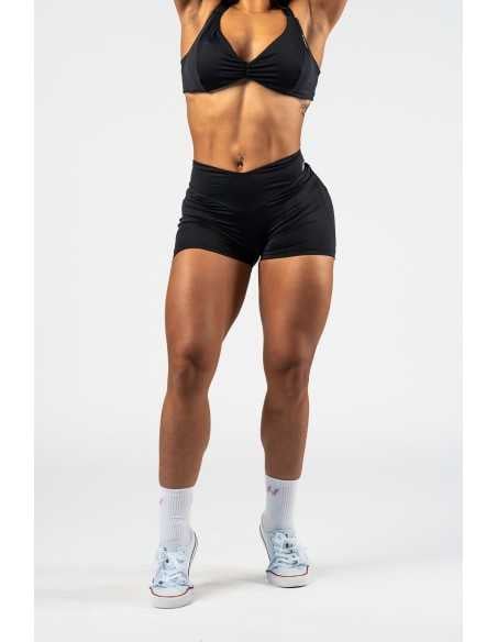 V-shaping Belt Shorts STRONG BEAUTY Black