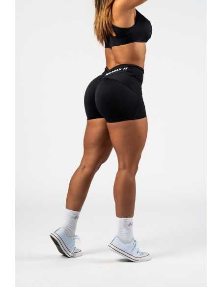 V-shaping Belt Shorts STRONG BEAUTY Black