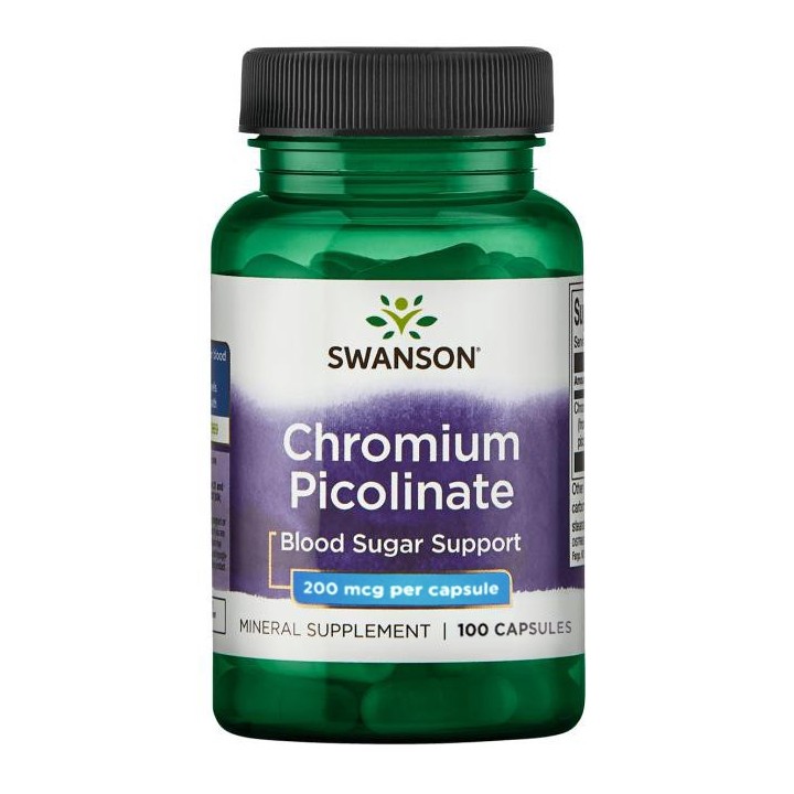Chromium Picolinate 200 mcg Swanson 200 Capsules