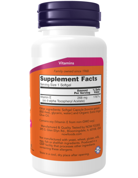 Vitamin E-400 Natural 100 softgels