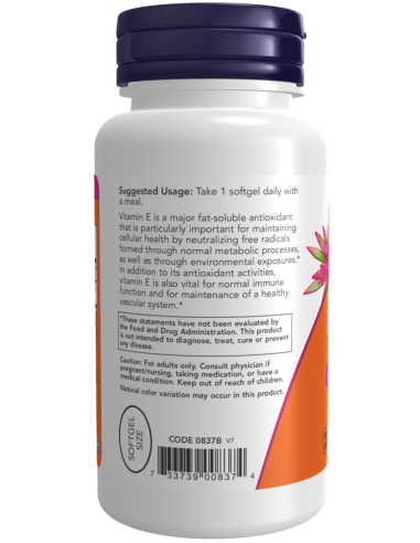 Vitamin E-400 Natural 100 softgels
