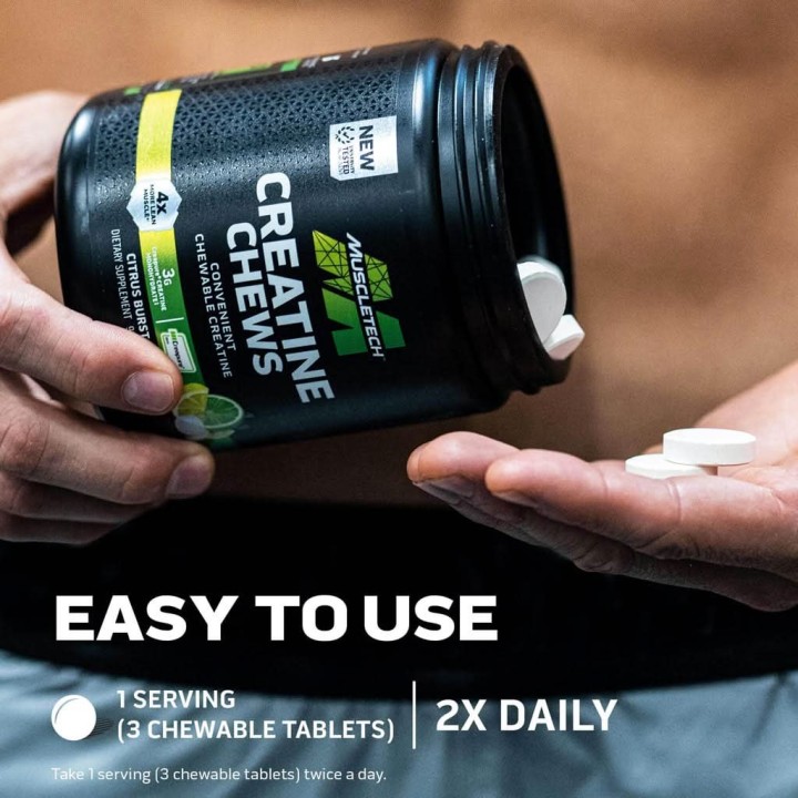 Creatine Chews 90 Tablets MuscleTech: chewable creatine