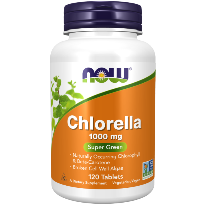 NOW Foods Chlorella 1000 mg Tablets | Citymuscle