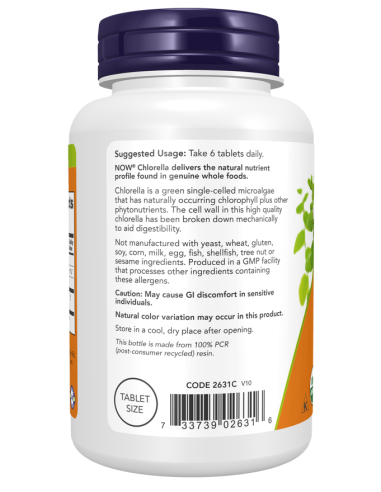 Chlorella 500mg 200 tablets