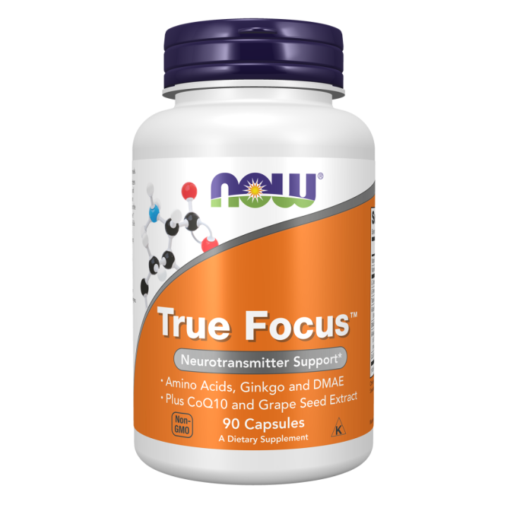 True Focus 90 Vcaps Now Foods: vegetable capsules