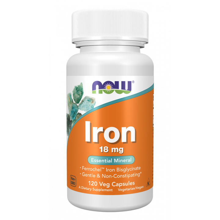 Iron 18 mg Veg Capsules NOW® Foods - Integratore di Ferro