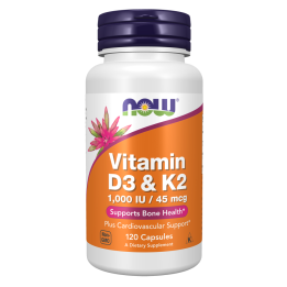 Vitamin D-3 + K-2 Capsules | NOW® Foods